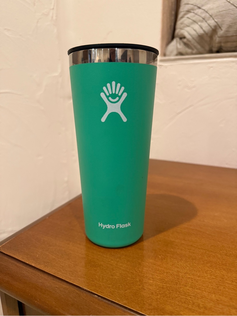 Hydro Flask Teal Travel Tumbler with Stainless Rim